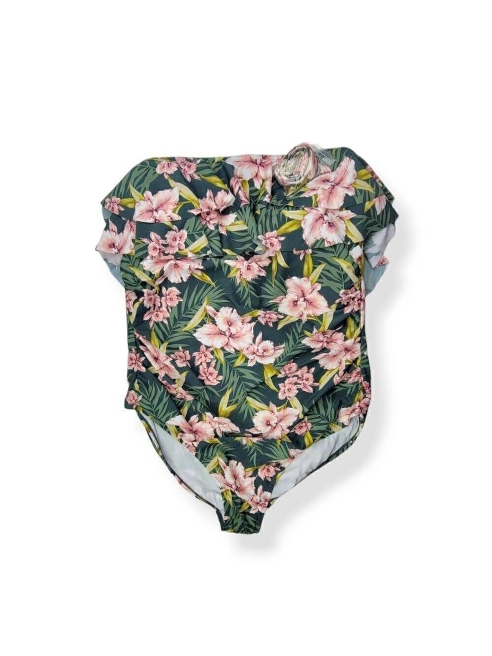 Kona Sol Floral One piece Swimsuit 26W